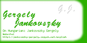 gergely jankovszky business card